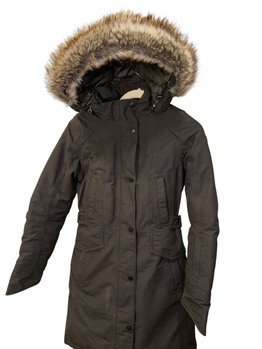 The North Face black heavy duty down parka jacket women's XS